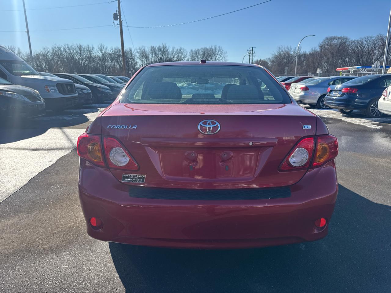 Toyota Corolla 4dr Sdn Man (Natl) 2009