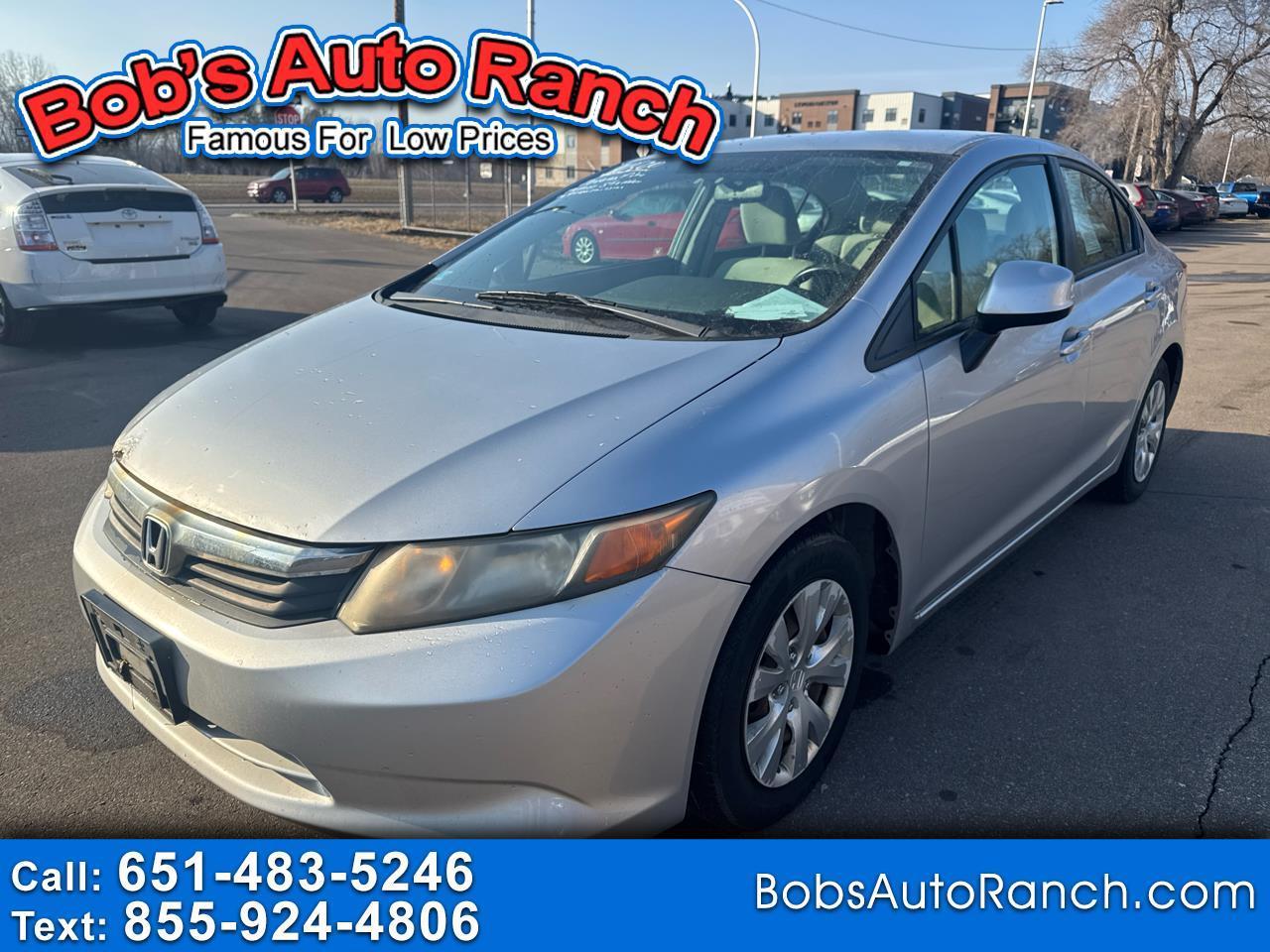 Honda Civic Sdn 4dr Auto LX 2012