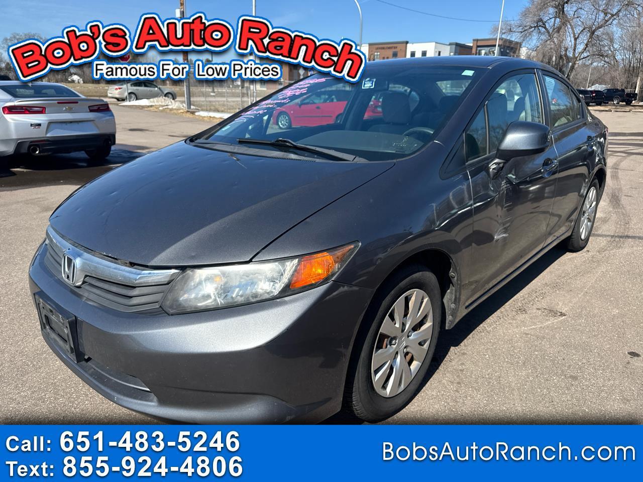 Honda Civic Sdn 4dr Auto LX 2012