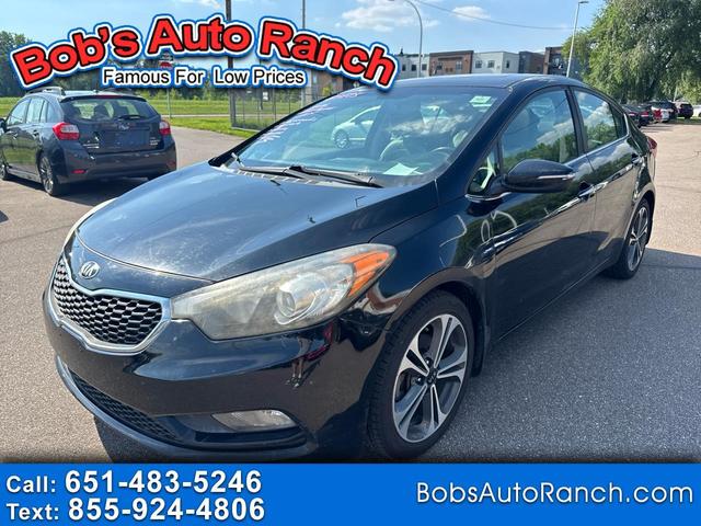Black 2016 Kia Forte Sedan Front-Wheel Drive Automatic