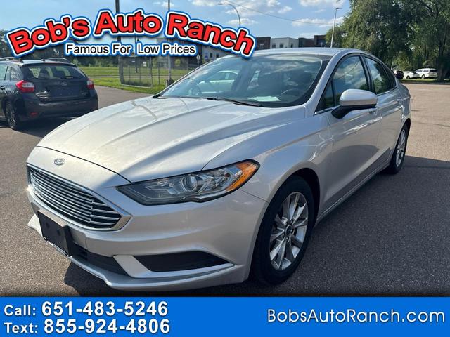 Silver 2017 Ford Fusion Sedan Front-Wheel Drive Automatic
