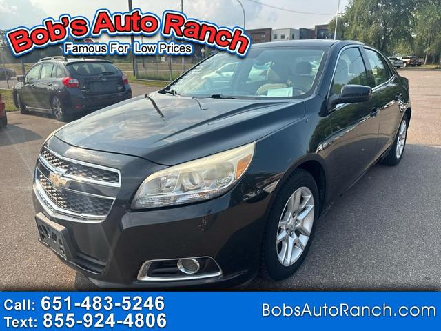 Black 2013 Chevrolet Malibu Sedan Front-Wheel Drive Automatic