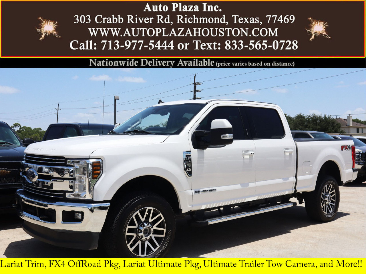 Used 2019 Ford F250 SD Lariat Crew Cab 4WD for Sale in Richmond TX