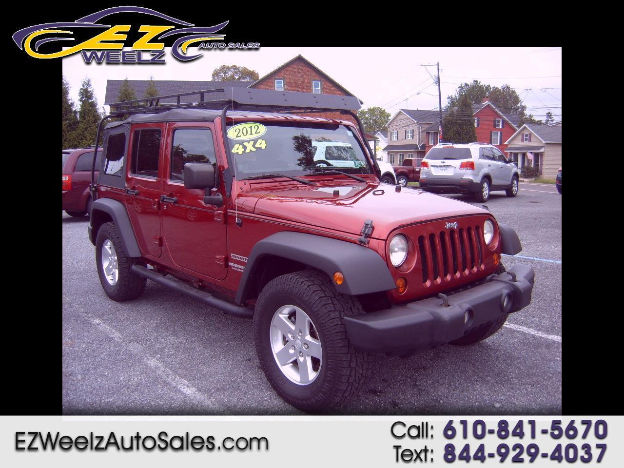 Used 2012 Jeep Wrangler Unlimited Sport 4WD for Sale in Fogelsville PA