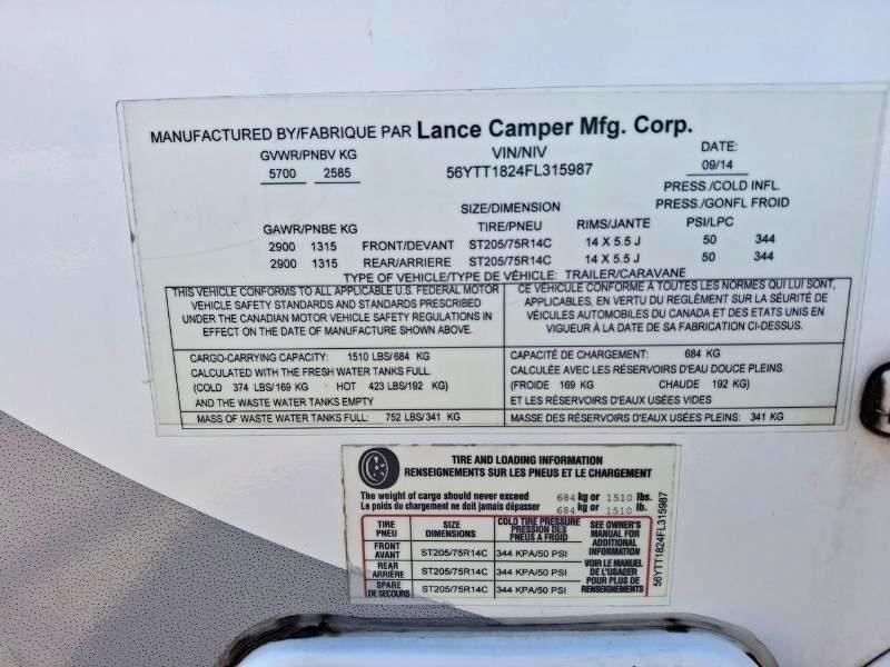 Lance Manufacturing M-1995  2015