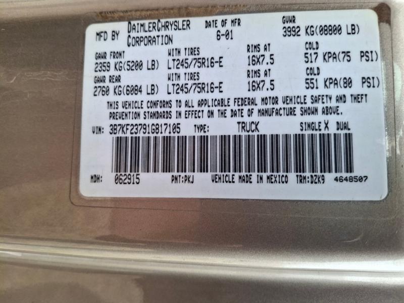 Dodge Ram 2500  2001