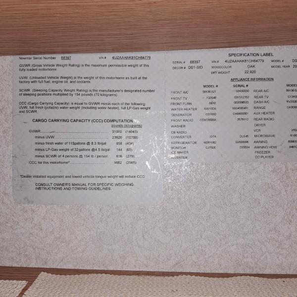 Newmar Dutch Star  2001