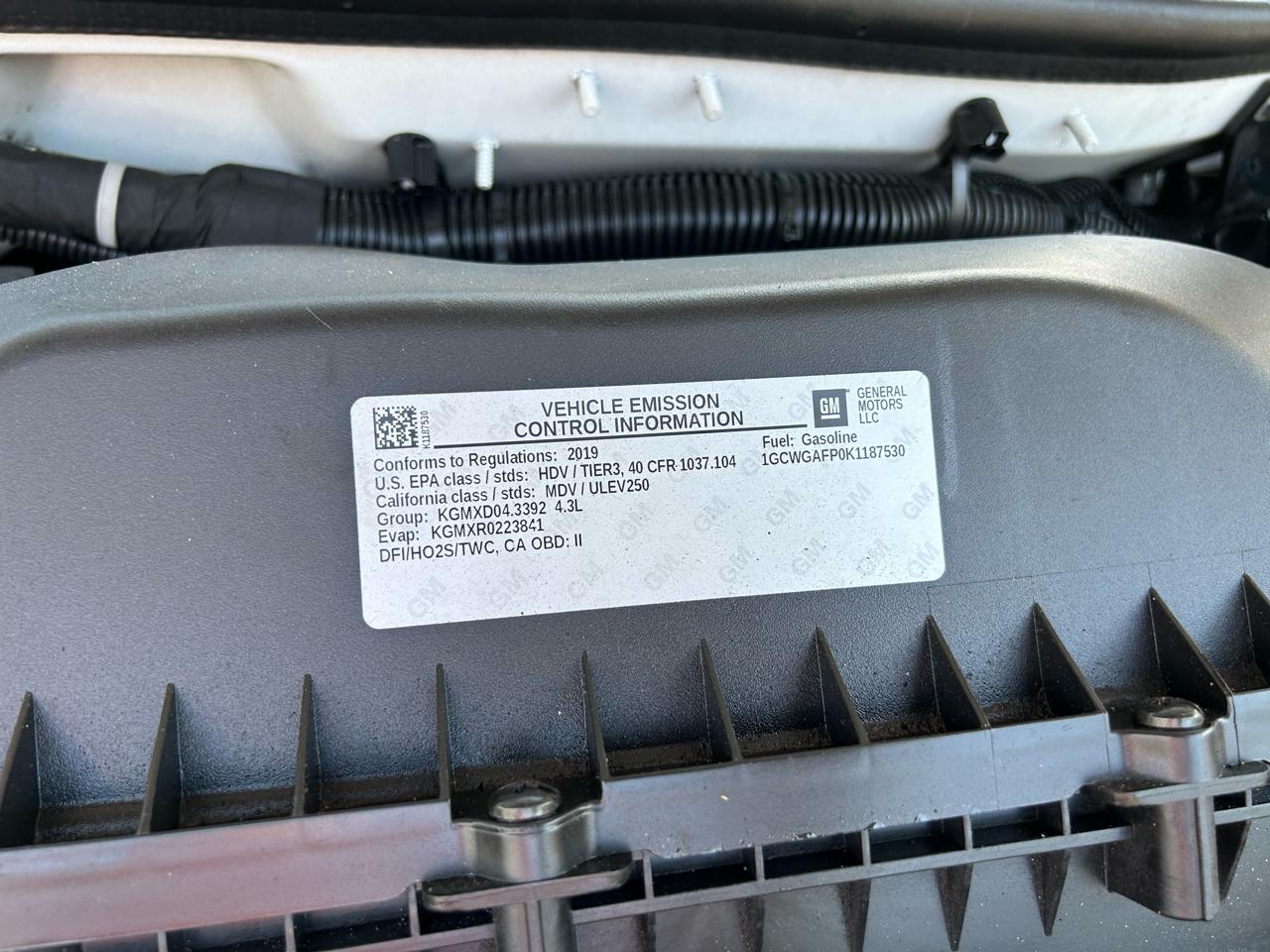 Chevrolet Express 2500 Cargo 2019