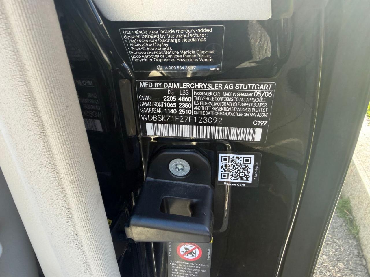 Mercedes-Benz SL Class SL550  2007