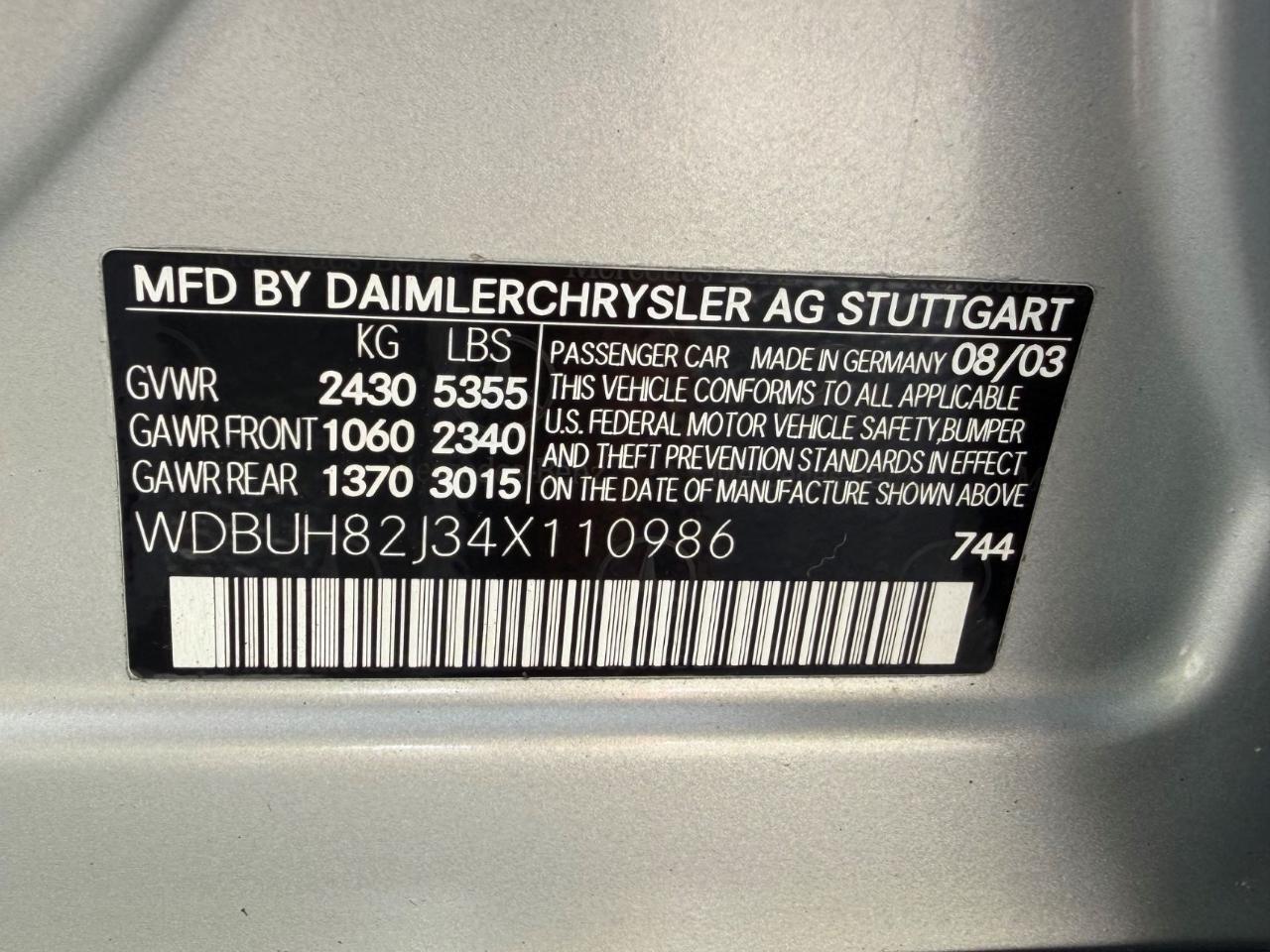 Mercedes-Benz E-Class Wagon E320 2004