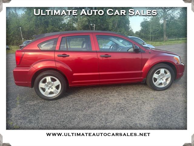 Red 2008 Dodge Caliber Hatchback Front-Wheel Drive Continuously Variable Transmission