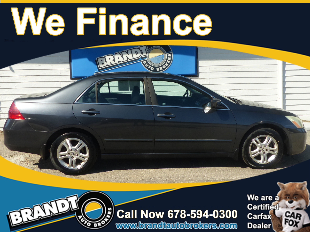 2006 Honda Accord EX Sedan AT w/ Leather and XM Radio