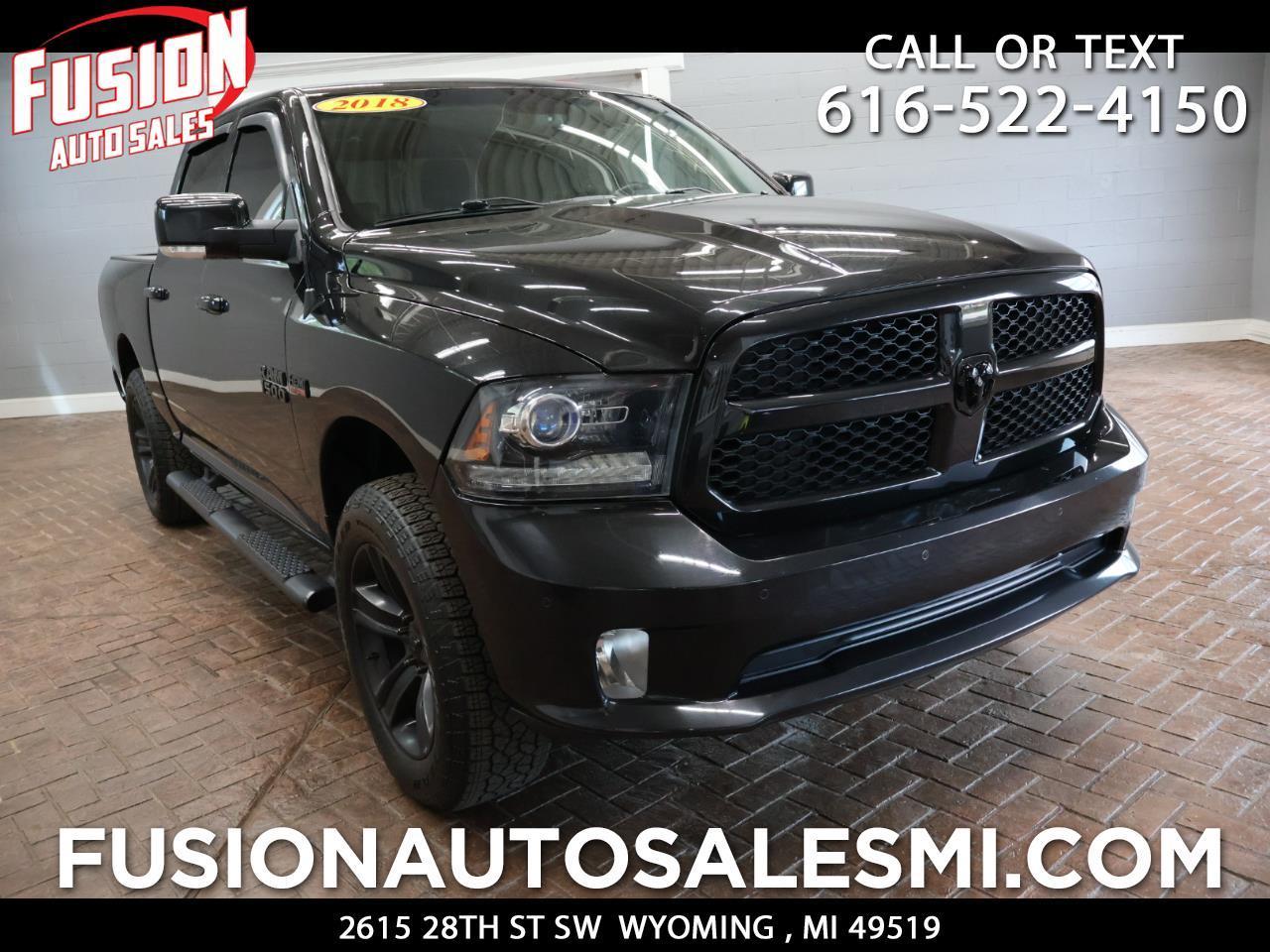 2018 RAM 1500 Night 4x4 Crew Cab 5'7" Box *Ltd Avail*