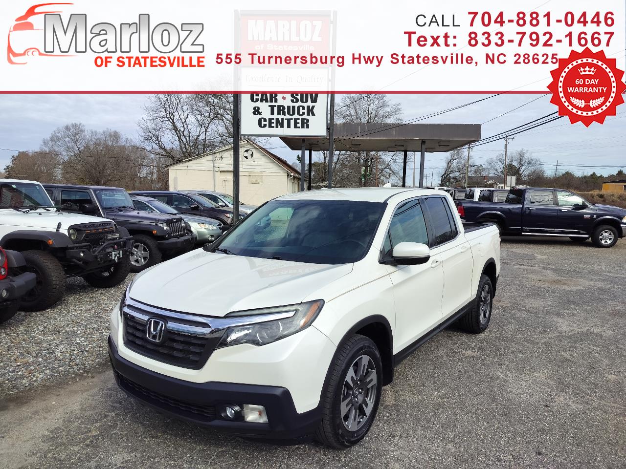 2017 Honda Ridgeline RTL Crew Cab 5.3' Bed