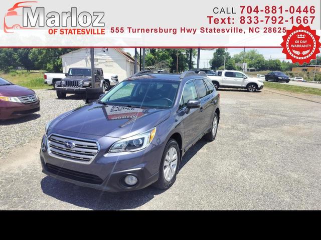 Blue 2015 Subaru Outback 2.5i Premium Wagon All-Wheel Drive Continuously Variable Transmission