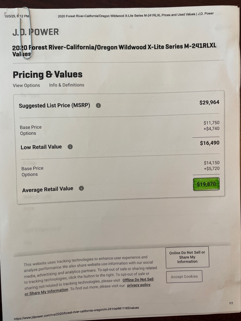 Forest River Wildwood  2020