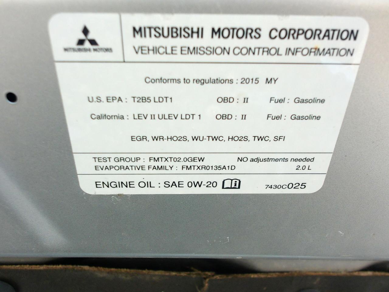 Mitsubishi Outlander Sport  2015