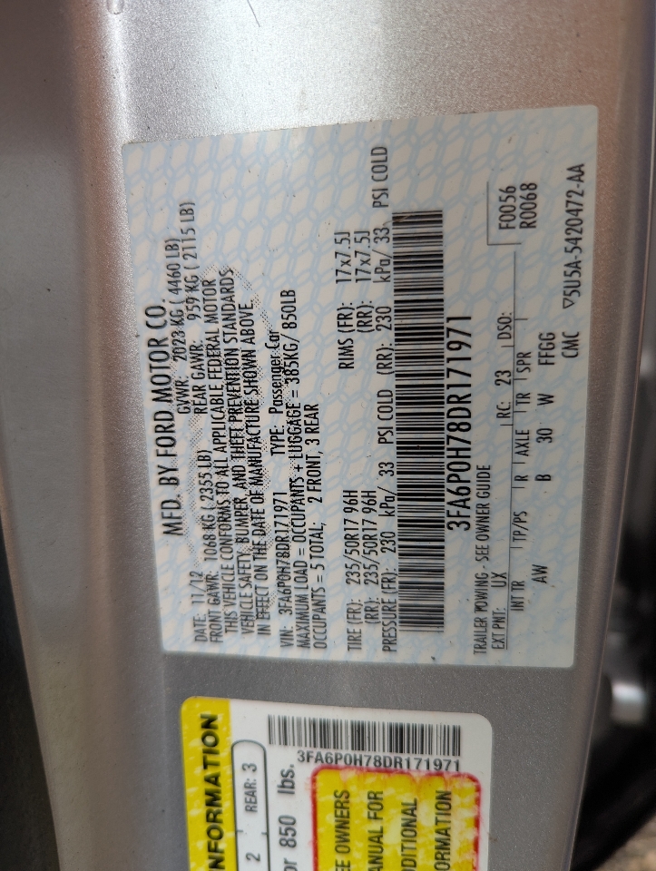 Ford Fusion SE 2013 Ford Fusion SE 2013