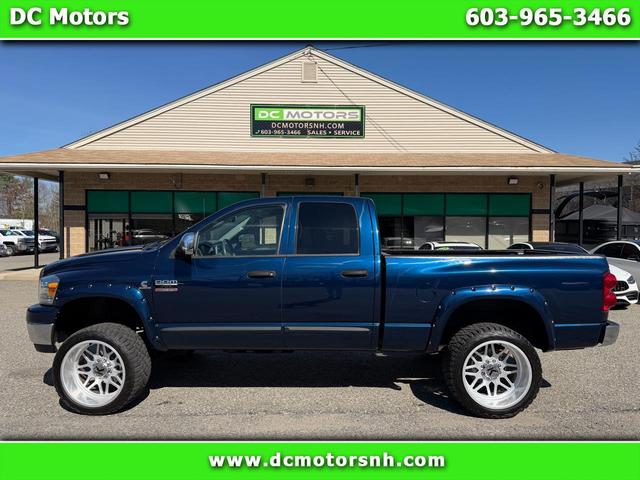 Blue 2007 Dodge RAM 2500 SLT Quad Cab 4WD Pickup Truck Four-Wheel Drive 6-Speed Manual