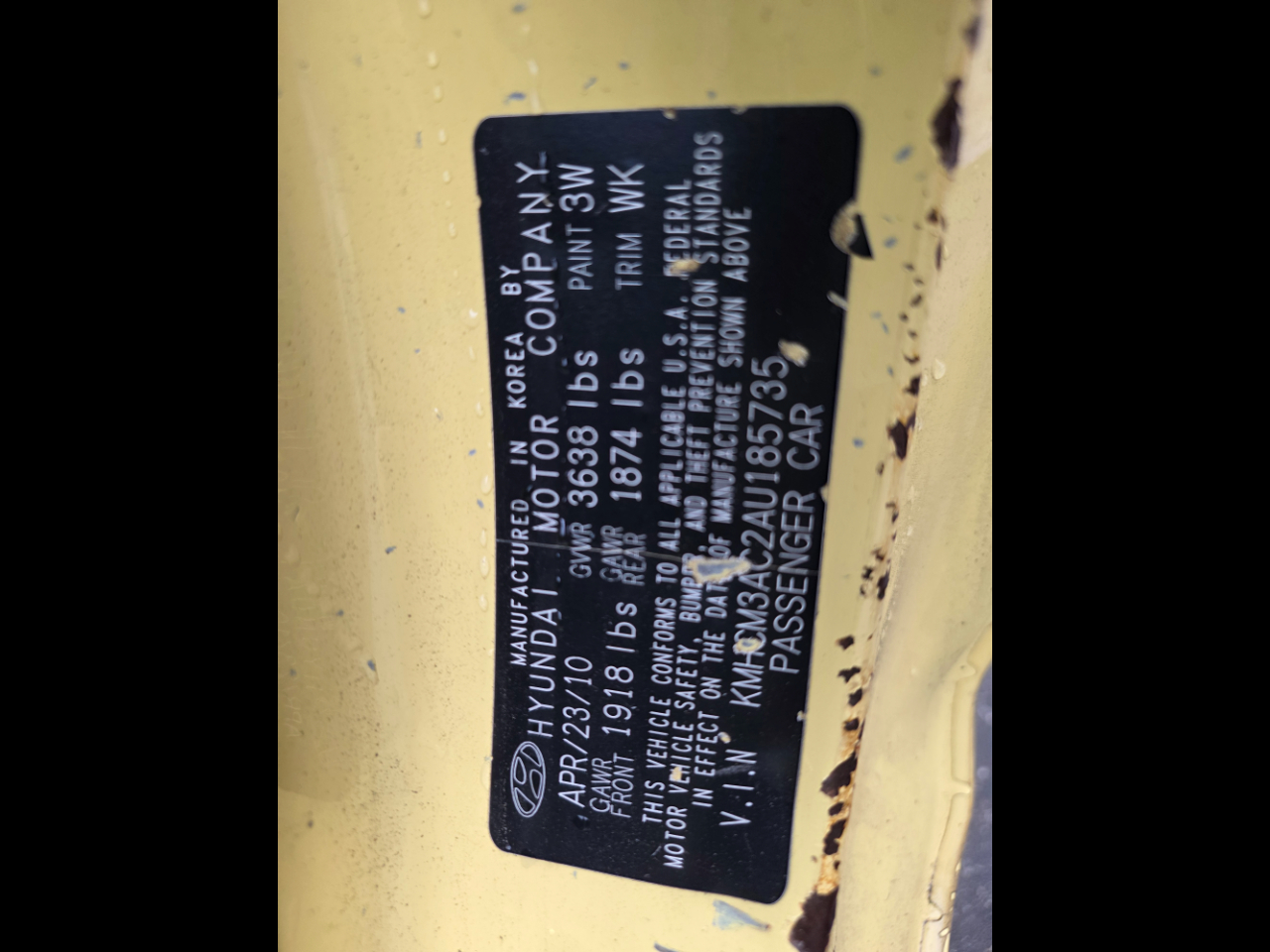 Hyundai Accent GS 3-Door 2010