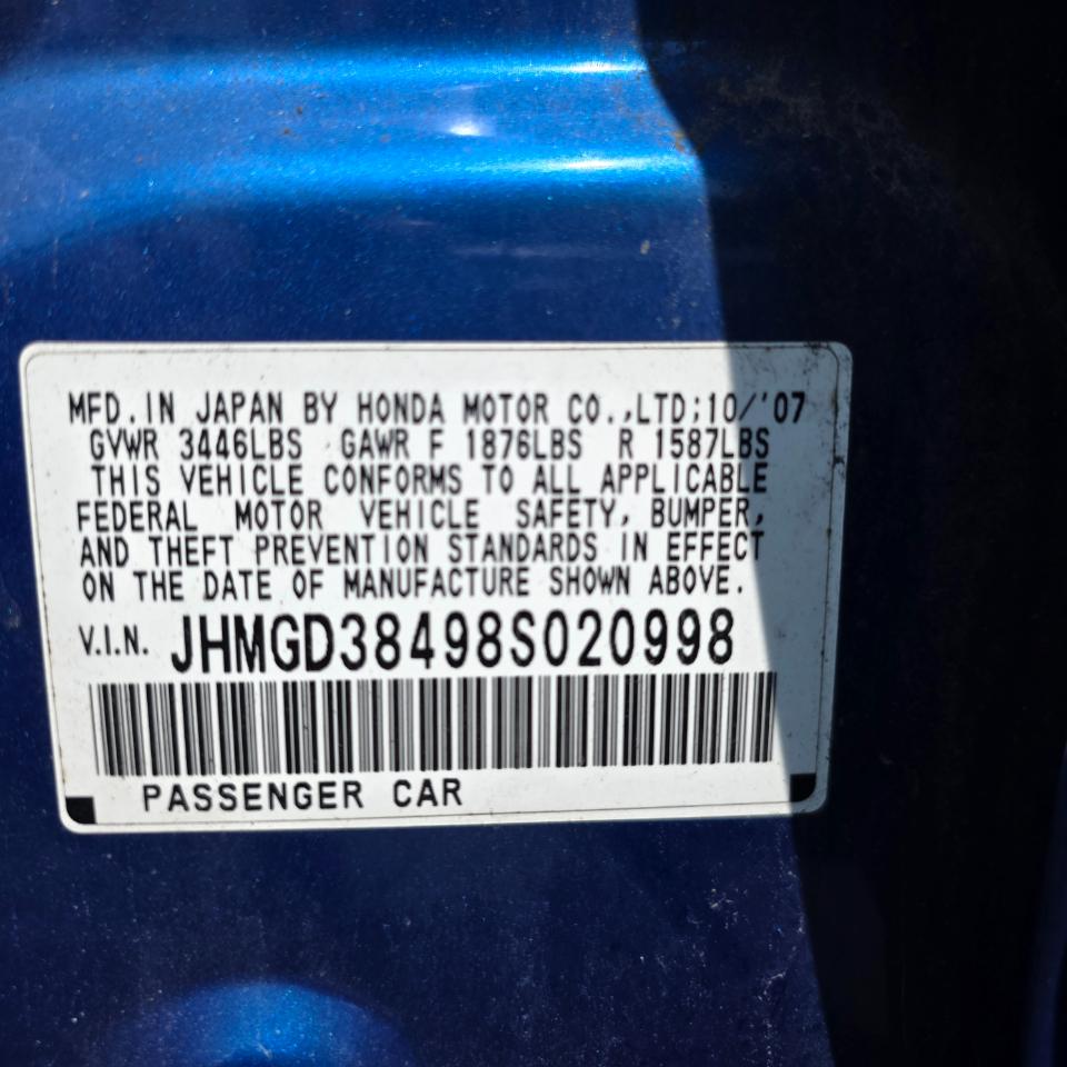 Honda Fit 5-Speed AT 2008