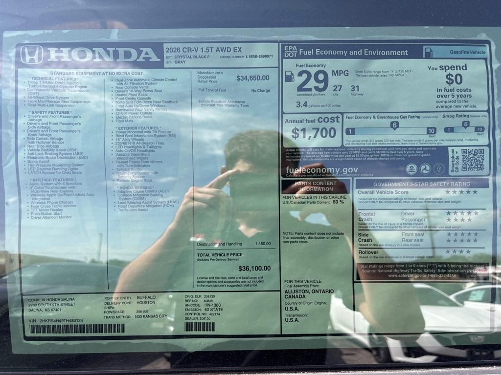 Honda CR-V EX AWD 2026