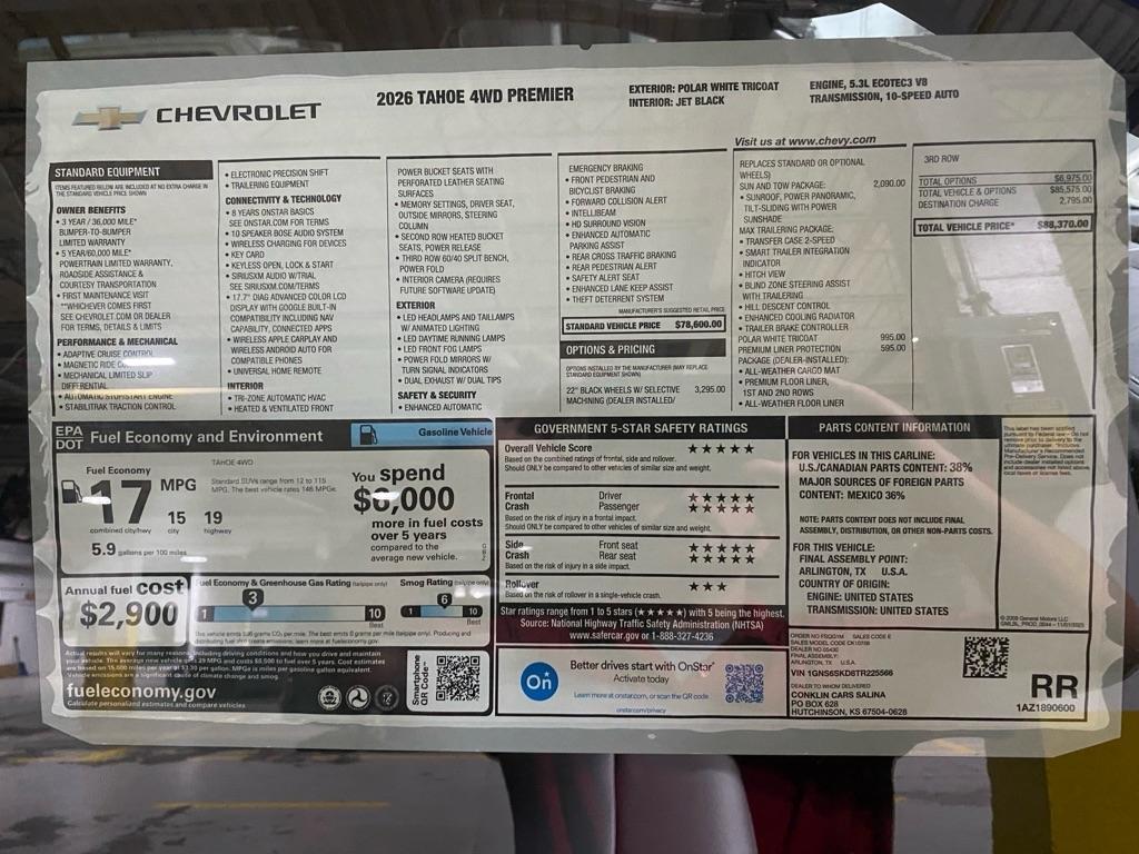 Chevrolet Tahoe 4WD 4dr Premier 2026