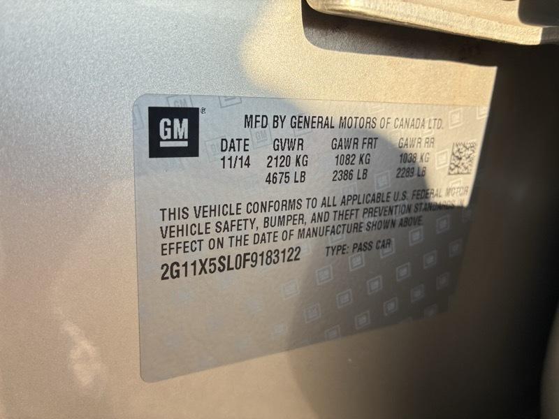 Chevrolet Impala LS Fleet 2015