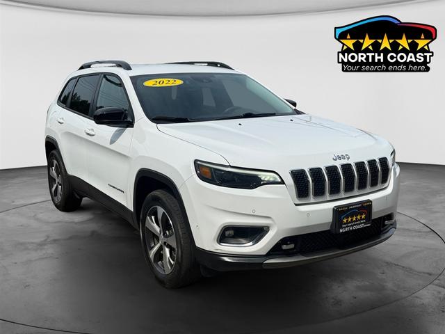 White 2022 Jeep Cherokee SUV / Crossover Four-Wheel Drive Automatic