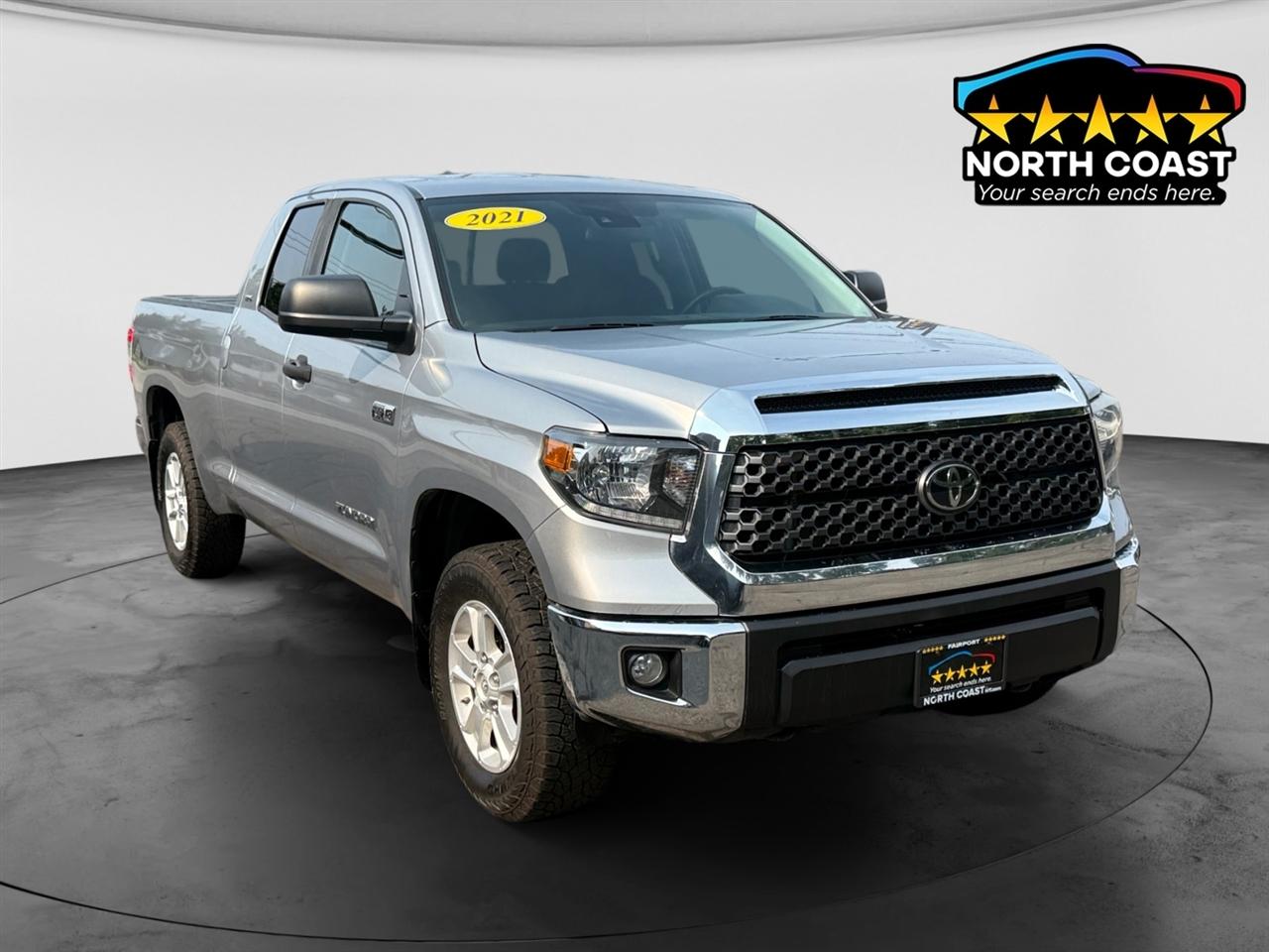Silver 2021 Toyota Tundra Pickup Truck Four-Wheel Drive Automatic