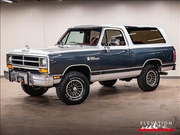 1988 Dodge Ram Charger 150 2DR 4M SPE 4WD