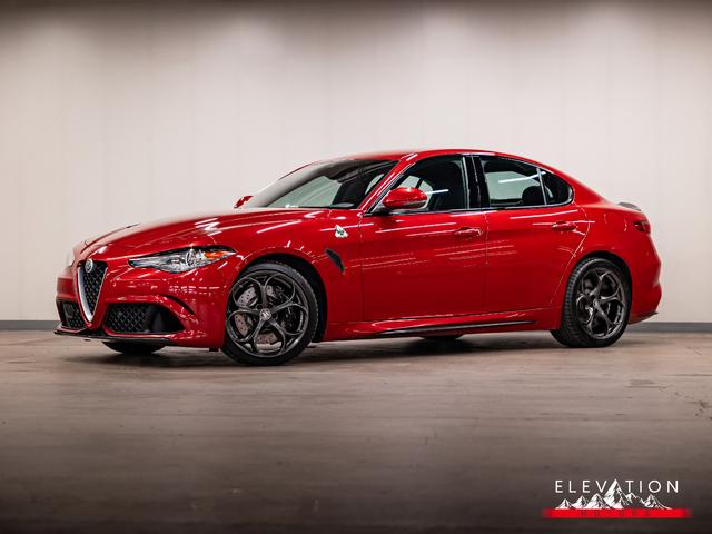 Red 2018 Alfa Romeo Giulia Sedan Rear-Wheel Drive Automatic