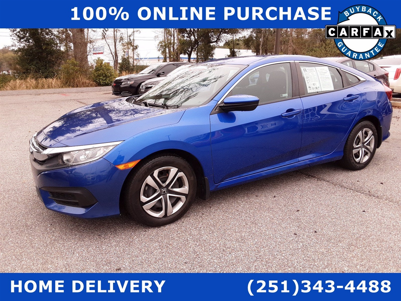 Used 18 Honda Civic Sedan Lx For Sale In Mobile Al Skco Automotive