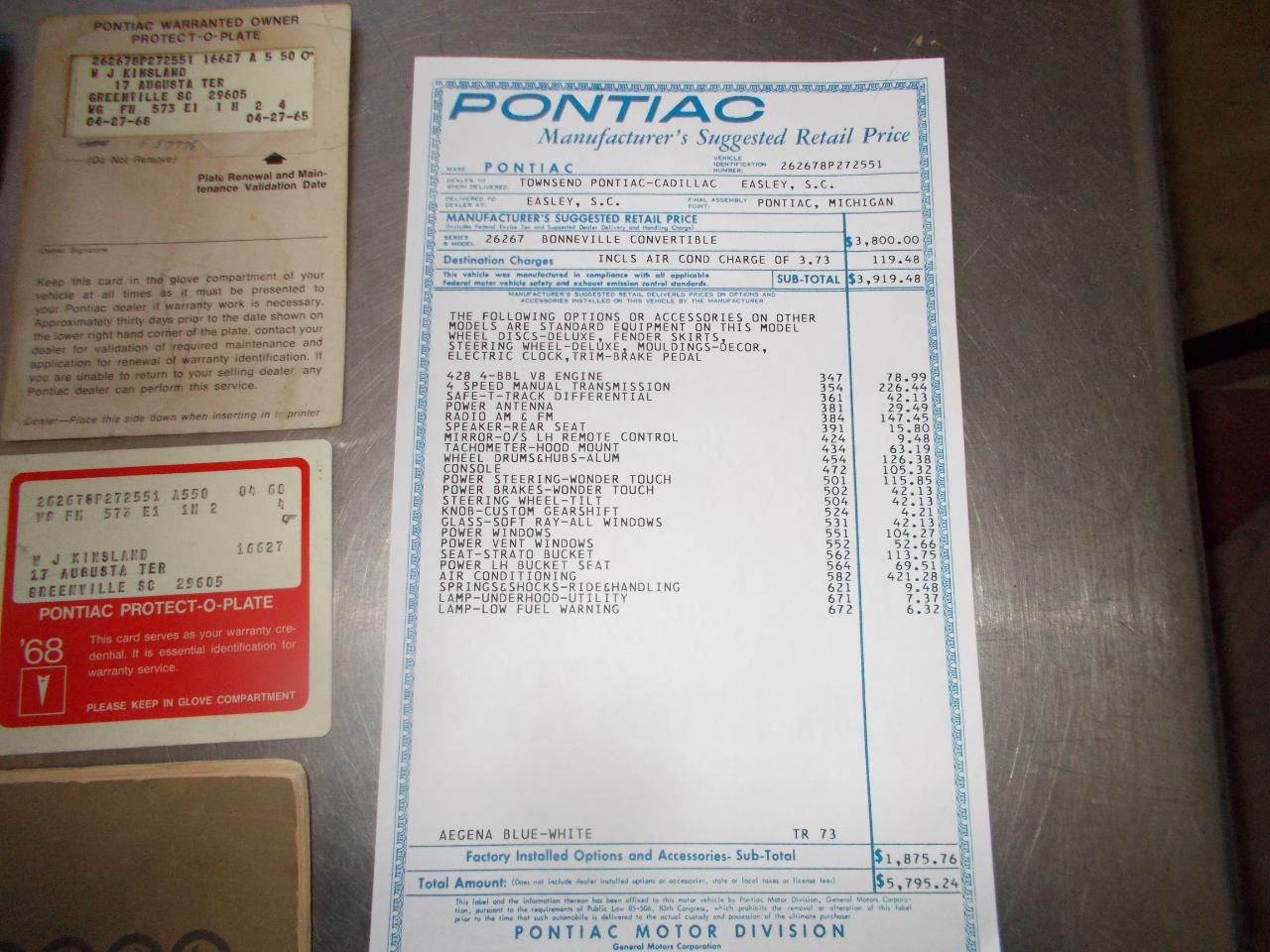 Pontiac Bonneville  1968