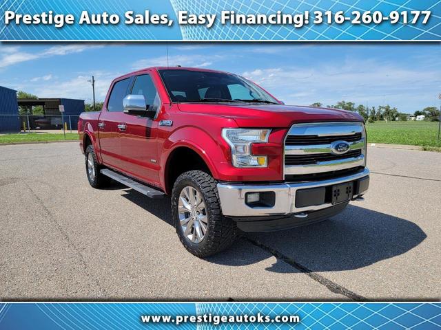 Red 2015 Ford F-150 King Ranch SuperCrew 4WD Pickup Truck Four-Wheel Drive Automatic