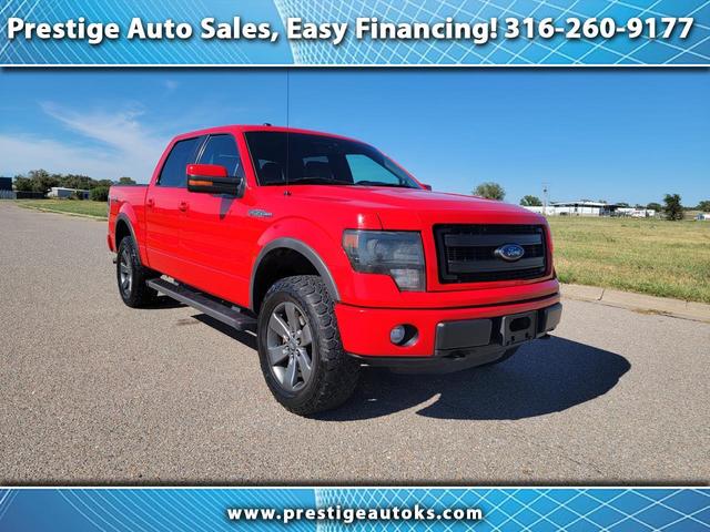 Red 2013 Ford F-150 Pickup Truck Four-Wheel Drive Automatic