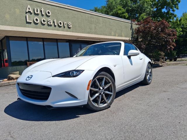 White 2021 Mazda MX-5 Miata RF Grand Touring RWD Convertible Rear-Wheel Drive Automatic