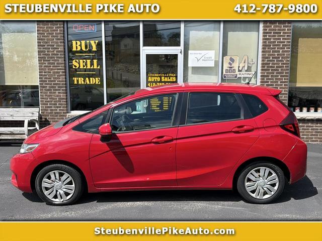 Red 2015 Honda Fit Hatchback Front-Wheel Drive Automatic