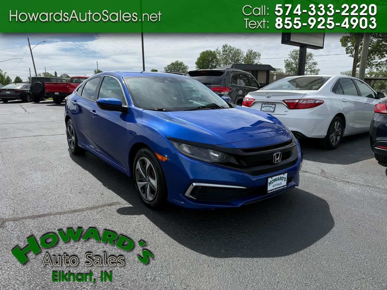 2019 Honda Civic LX Honda Sensing Sedan CVT