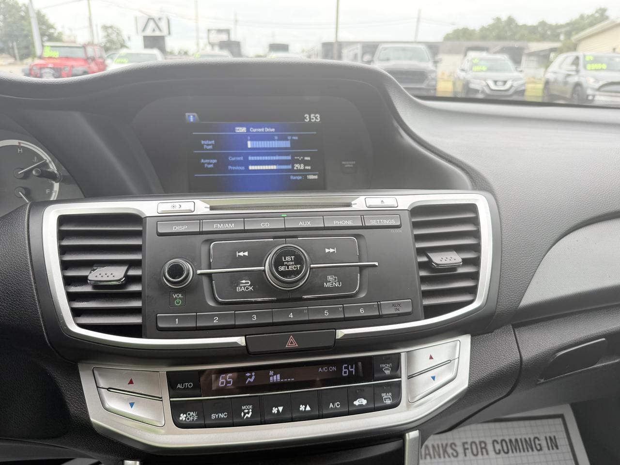 Honda Accord LX Sedan CVT 2015