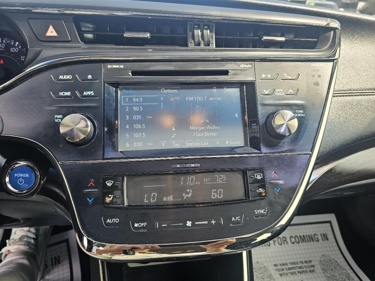 Toyota Avalon Hybrid XLE Premium 2016