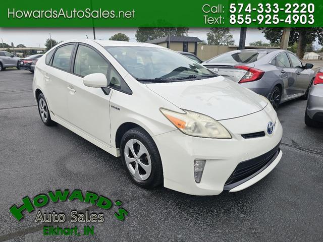 White 2012 Toyota Prius Hatchback Front-Wheel Drive Automatic