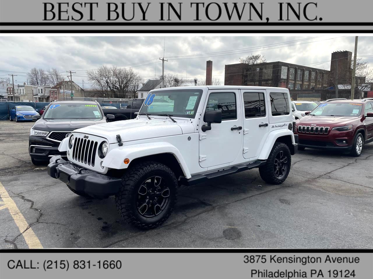Used 2018 Jeep Wrangler JK Unlimited Altitude 4x4 for Sale in Philadelphia  PA 19124 Best Buy In Town Inc