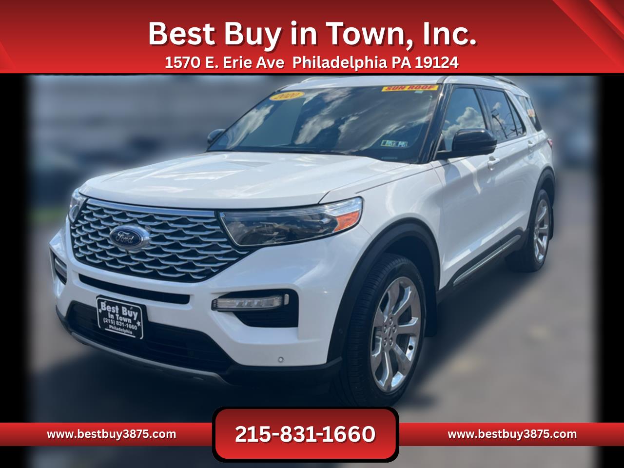 2020 Ford Explorer Platinum Sport Utility 4D