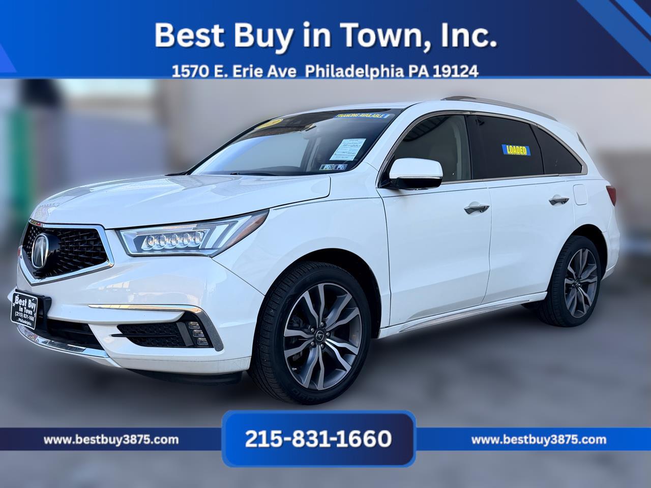 2019 Acura MDX SH-AWD w/Advance Pkg Sport Utility 4D