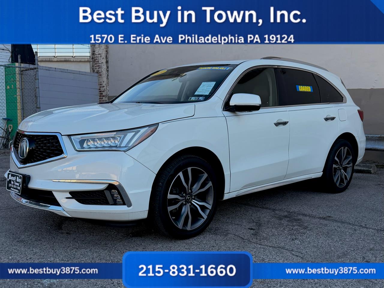 2019 Acura MDX SH-AWD w/Advance Pkg Sport Utility 4D