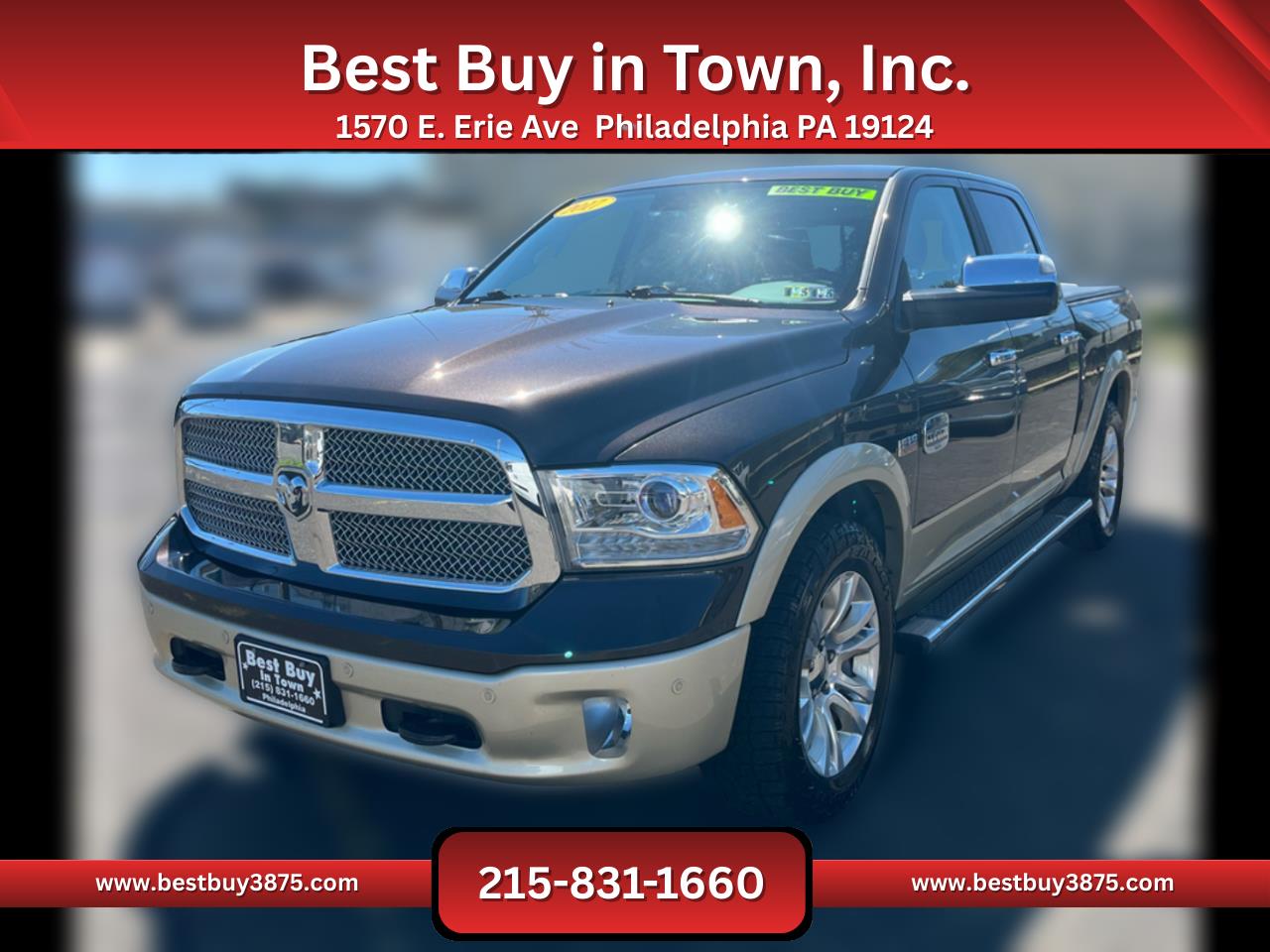 2017 RAM 1500 Laramie Longhorn Pickup 4D 5 1/2 ft