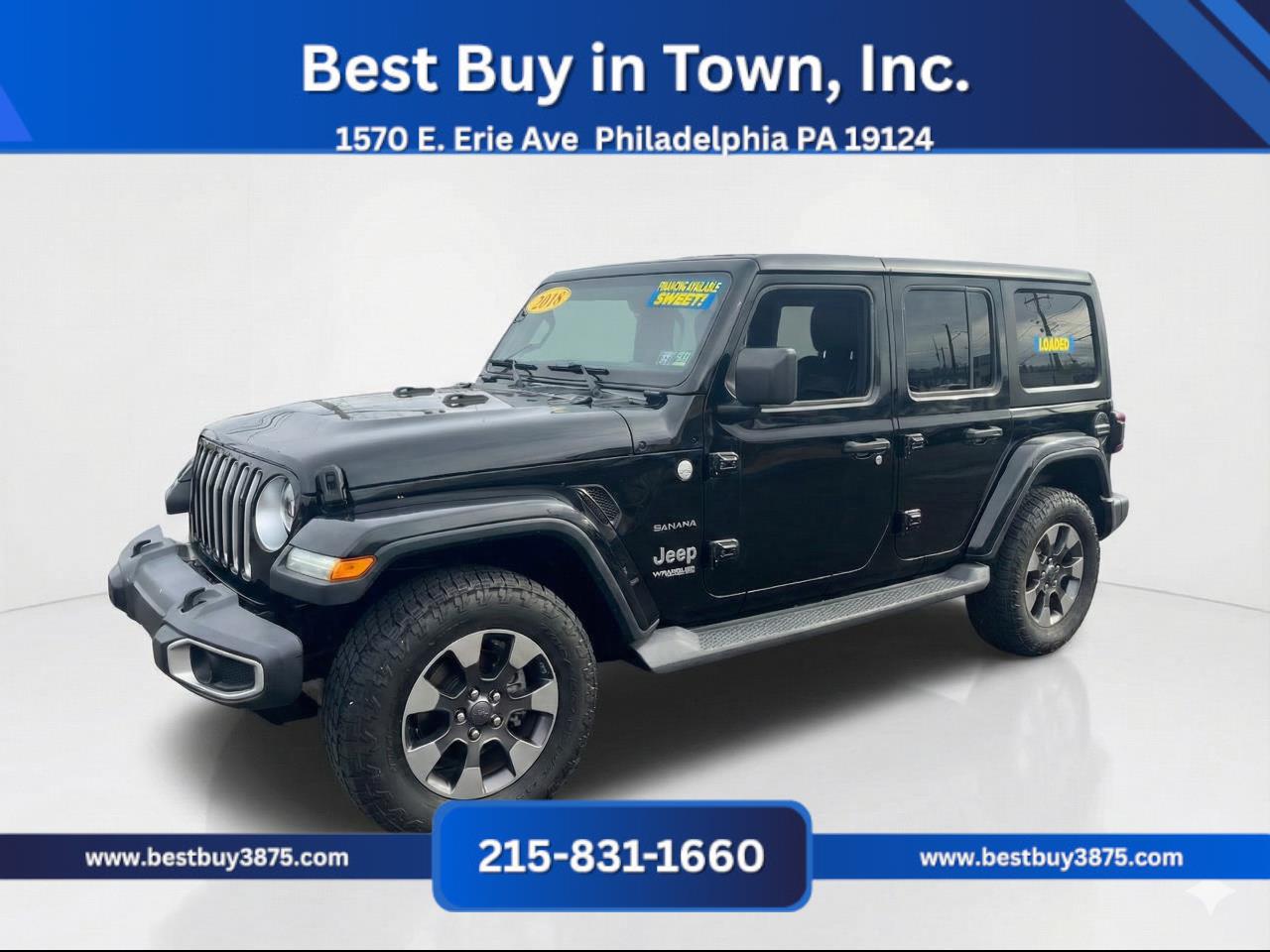 2018 Jeep Wrangler Unlimited All New Sahara Sport Utility 4D