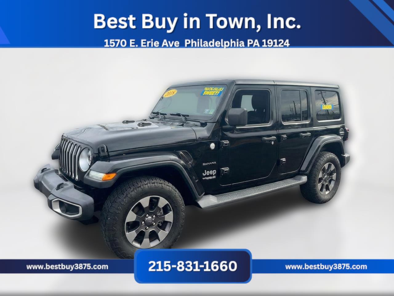 2018 Jeep Wrangler Unlimited All New Sahara Sport Utility 4D