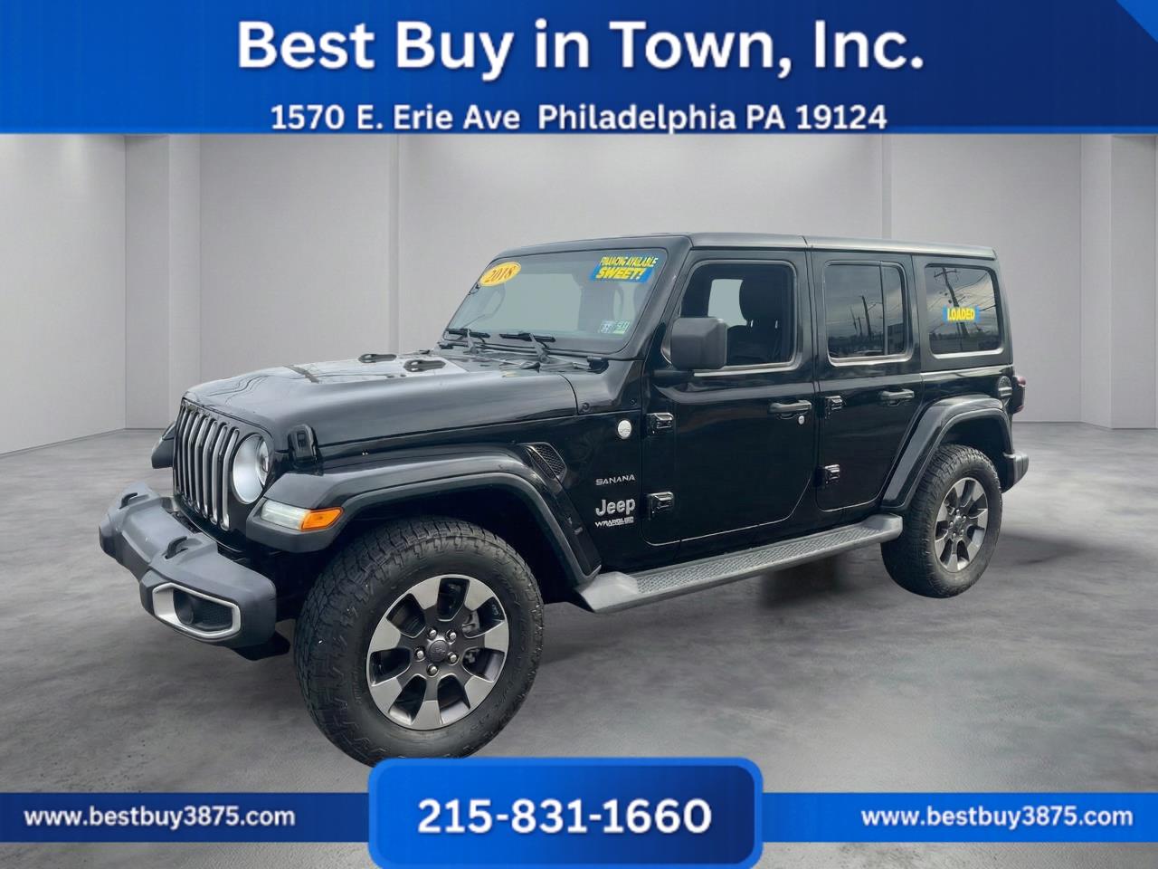 2018 Jeep Wrangler Unlimited All New Sahara Sport Utility 4D